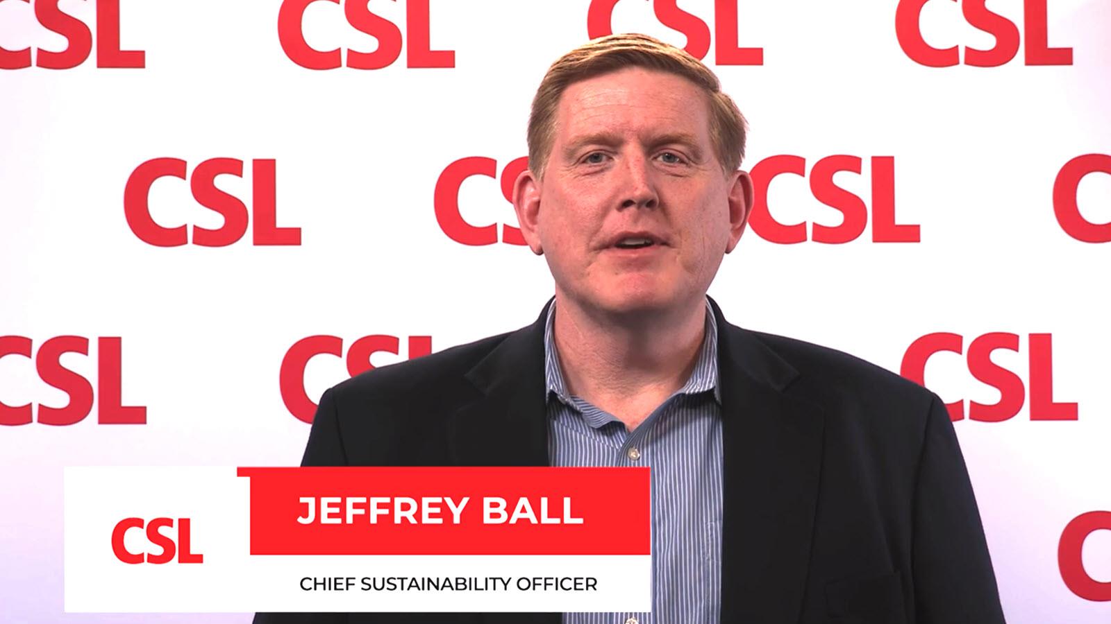 CSL Chief Sustainability Officer Jeffrey Ball