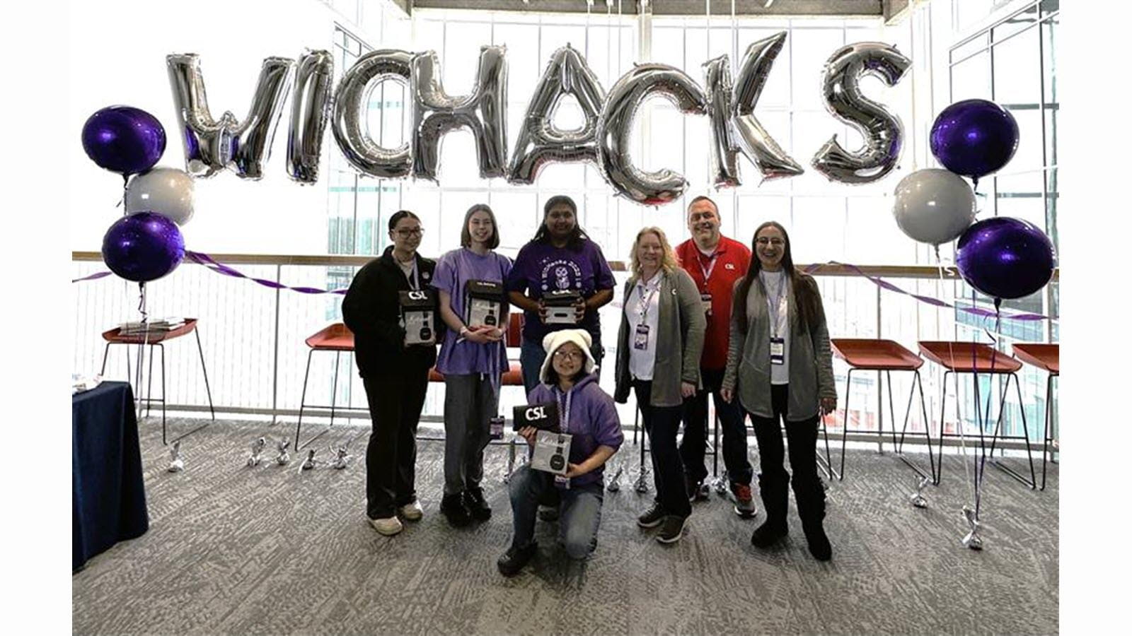 Participants at a CSL-sponsored hackathon at the Rochester Institute of Technology