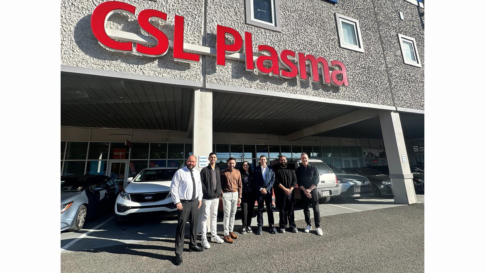 CSL Plasma's San Juan, Puerto Rico, team celebrate the launch of a donation center.