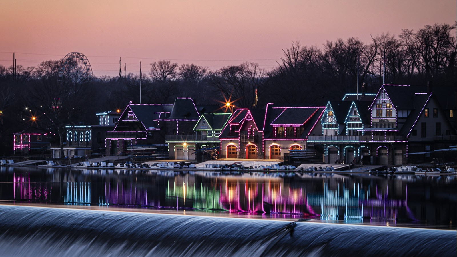 CSL-sponsored light display at Philadelphia's Boathouse Row on Rare Disease Day 2026