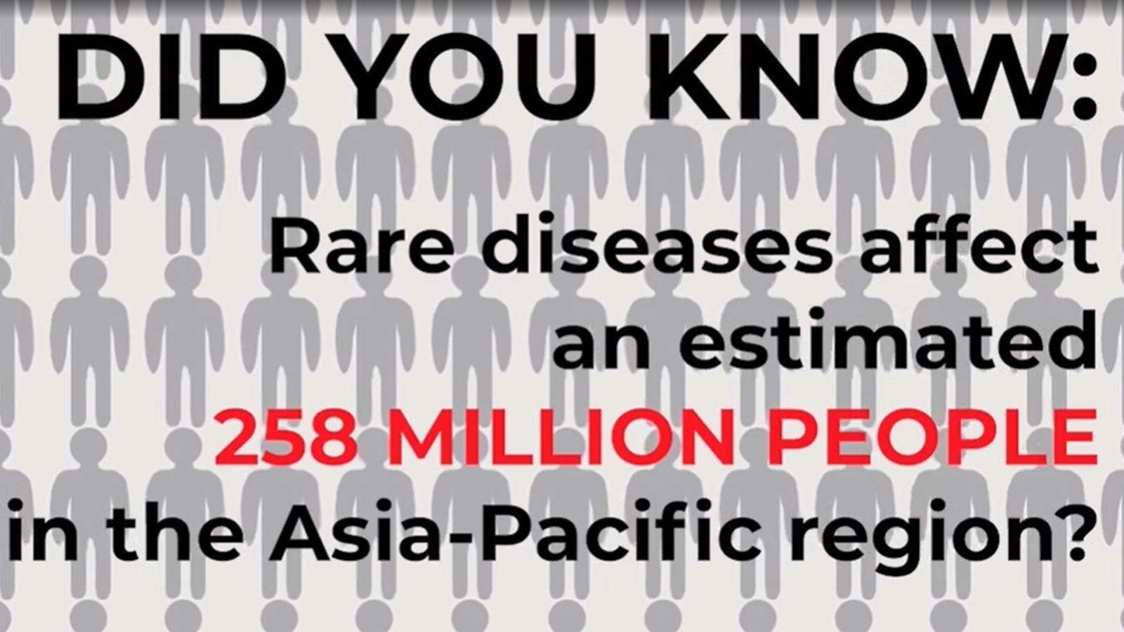 Did you know rare diseases affect 258 million people in Asia PAC?