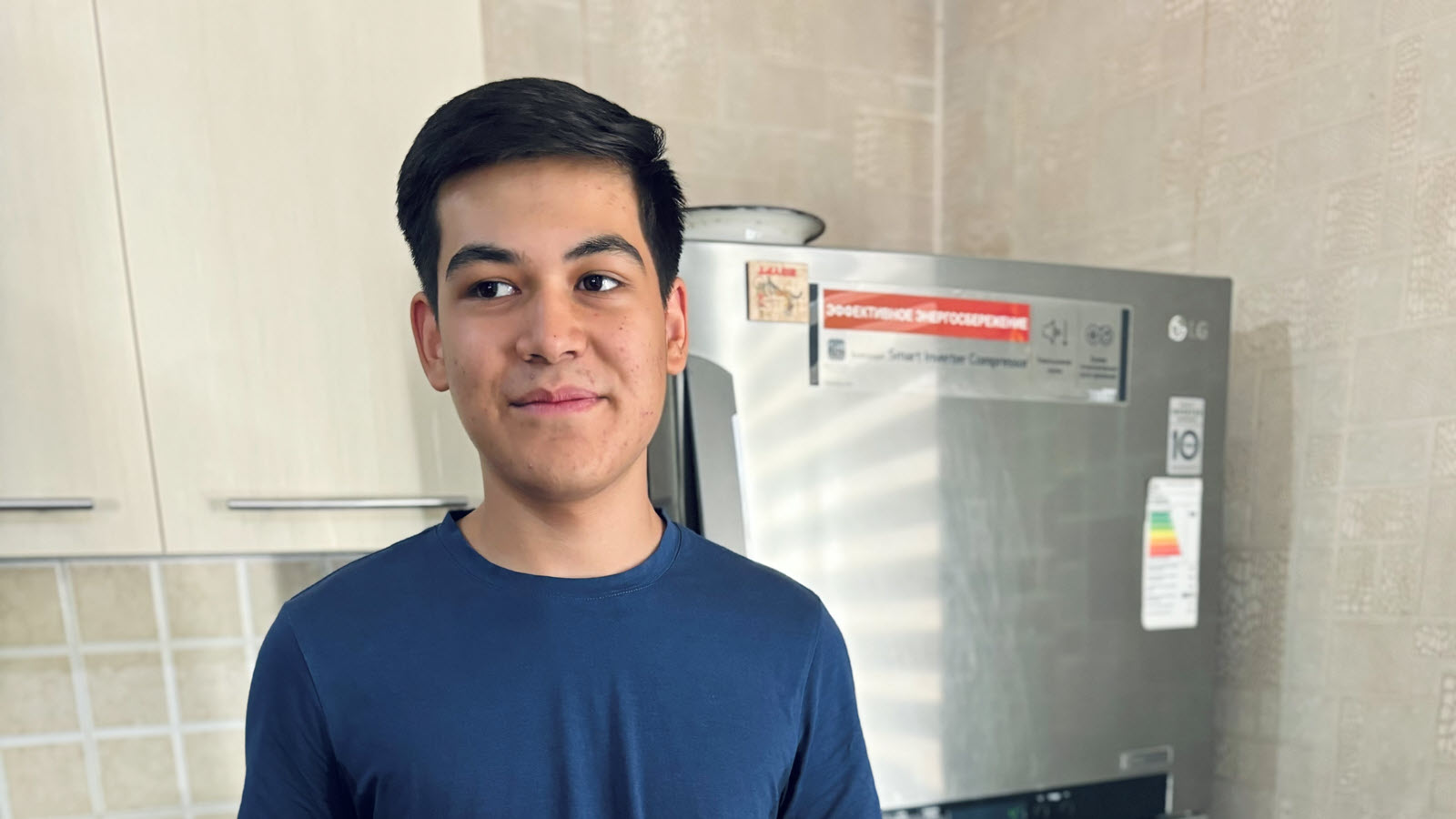 A young man who is benefiting from the WFH Humanitarian Aid program for hemophilia patients